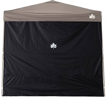 新品　ロゴス　LOGOS Qセット ブラックタープ 220 専用キャリーバッグ付 Amazon | ロゴス(LOGOS) タープ QセットBlackタープ サイド